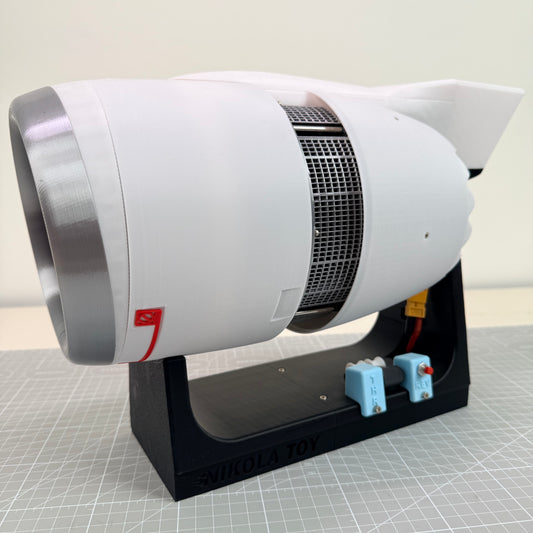 Simulated Functional Turbofan Engine Model Kit – Working Jet Engine Replica for Aviation Fans